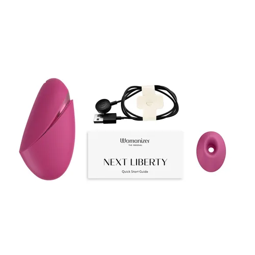 Womanizer Next Liberty color pink whats inside the box view 1