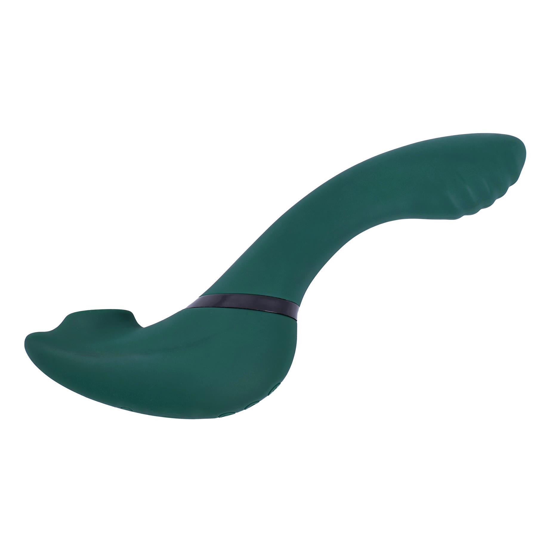 Adam & Eve The Pirouette Multi-Position Massager - Product Shot #3 - Twisted to Straight Position