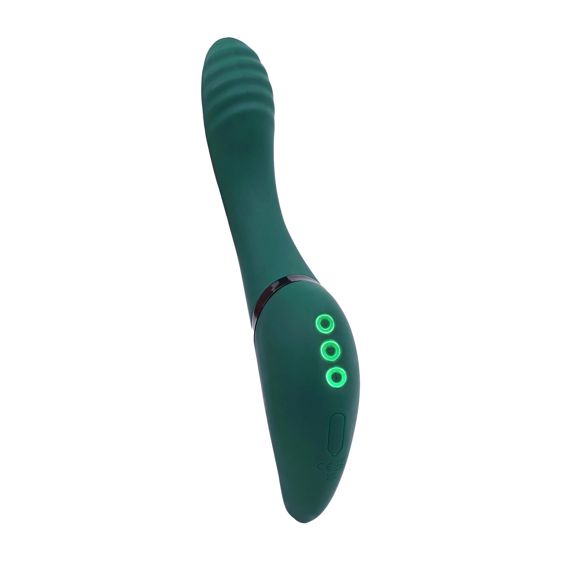 Adam & Eve The Pirouette Multi-Position Massager - Product Shot #6 - Twisted to Straight Position