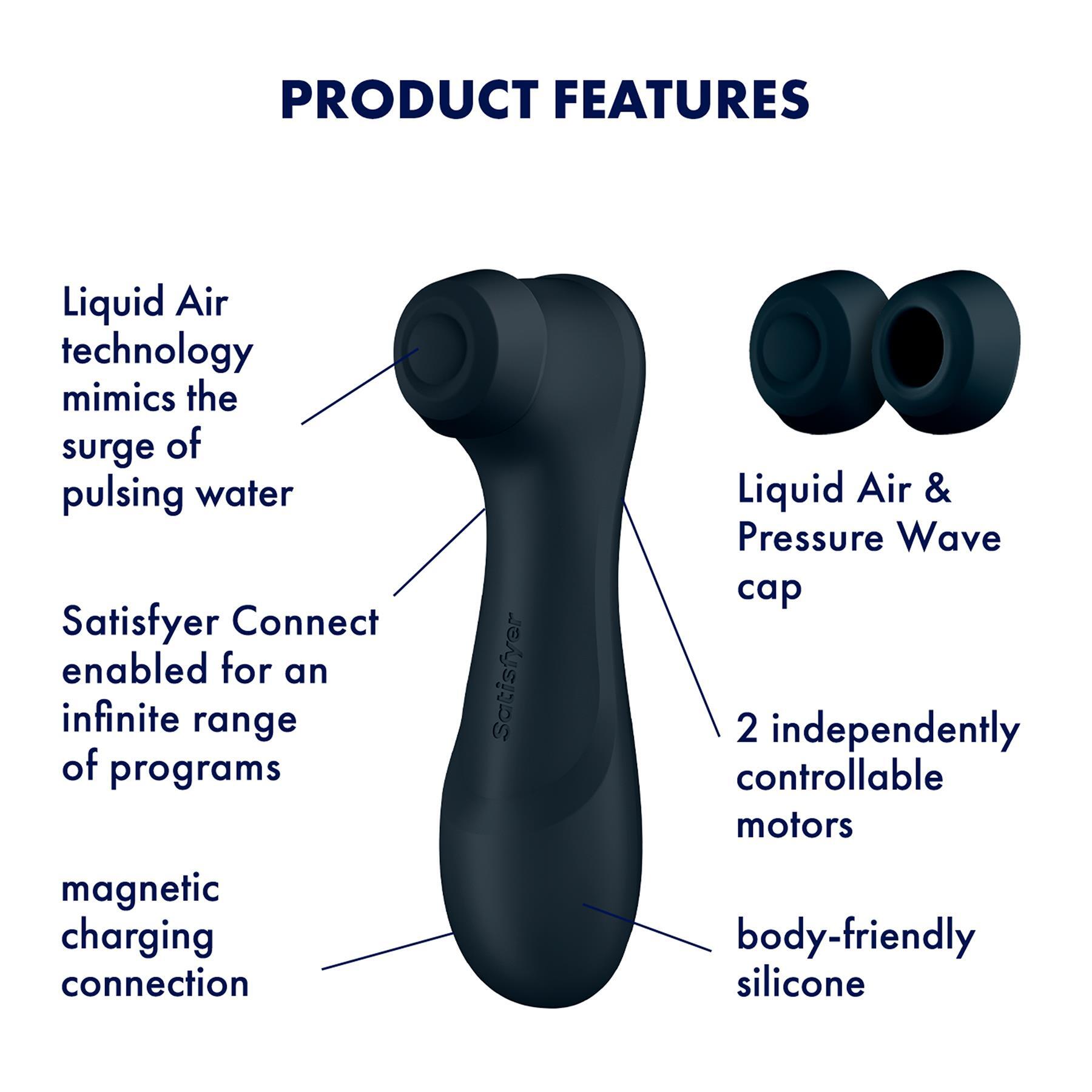 Satisfyer Pro 2 Gen 3 Liquid Air Clitoral Stimulator features