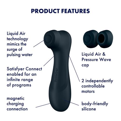 Satisfyer Pro 2 Gen 3 Liquid Air Clitoral Stimulator features