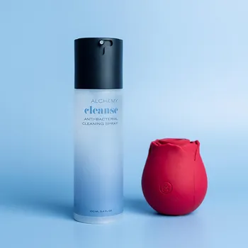 Cleanse: Spray Toy Cleaner bottle with toy