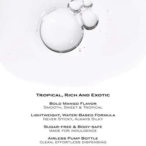 Indulge: Flavored Personal Lubricant mango info