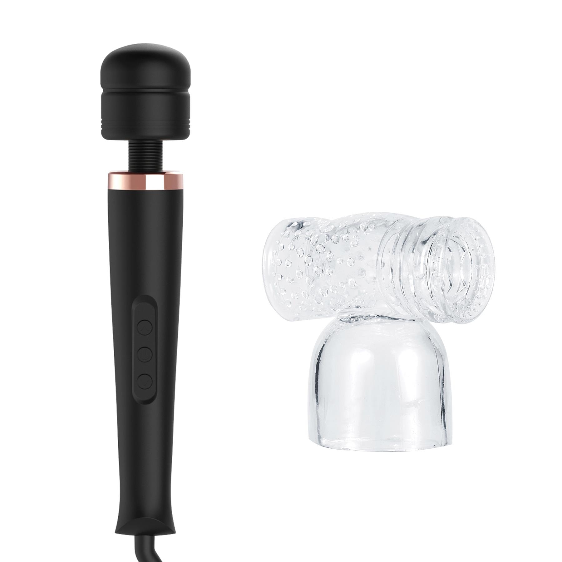 Adam & Eve Magic Massager Ultimate With Turbo Stroker Wand Attachment