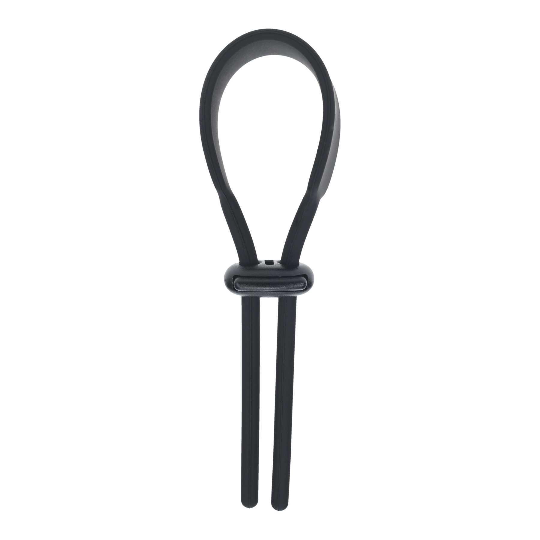 LEVELZ - Wide Adjustable Silicone Lasso Cock Ring black