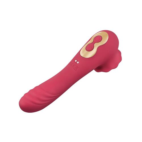 Secret Kisses Rosegasm Rose Quake Dual Ended Tapping Vibrator view 3