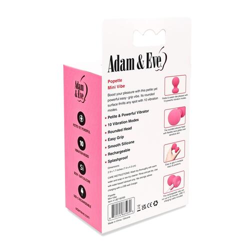 Adam & Eve Popette Mini Vibe - Packaging - Back