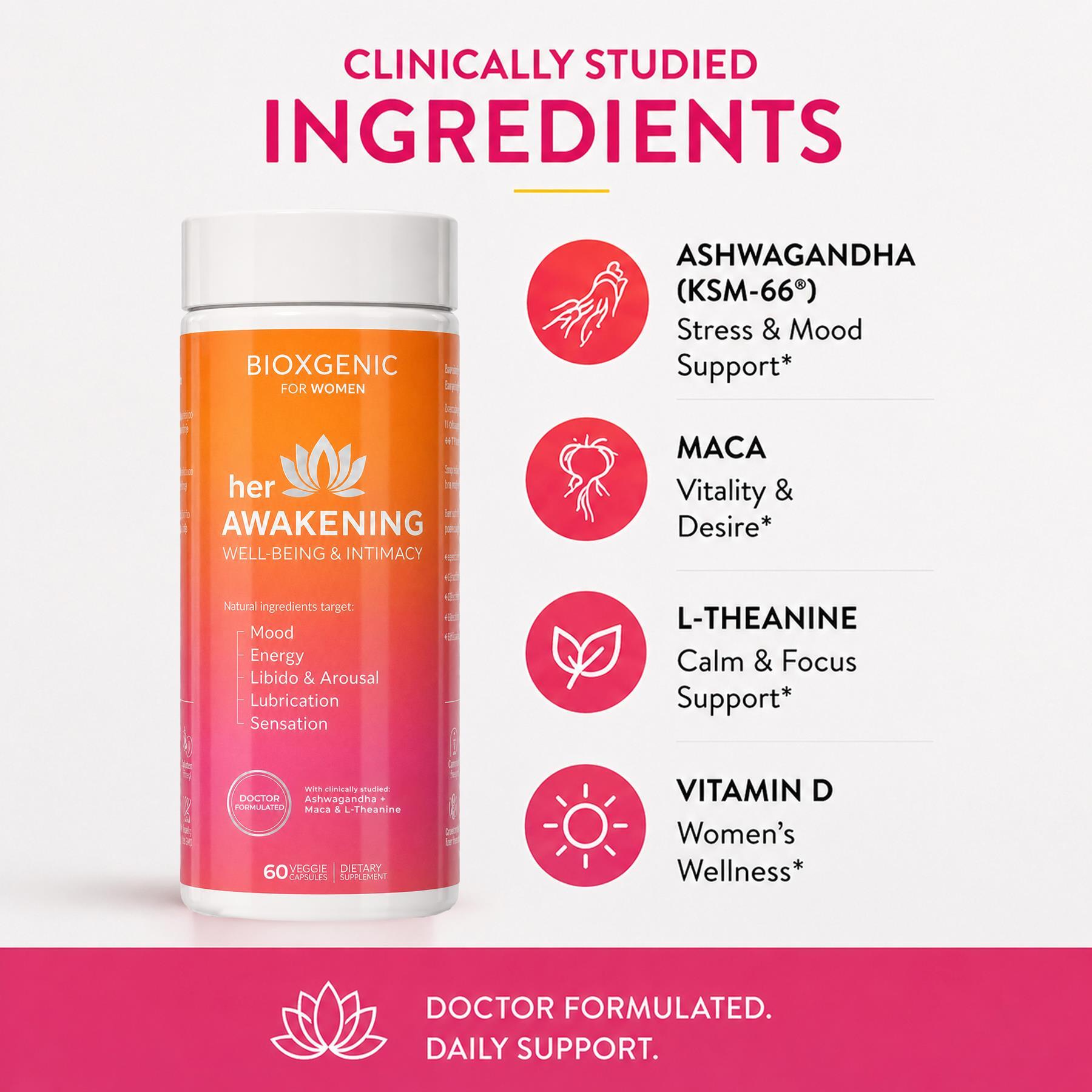 BioXGenic Her Awakening Well -Being & Intimacy Support Info #3