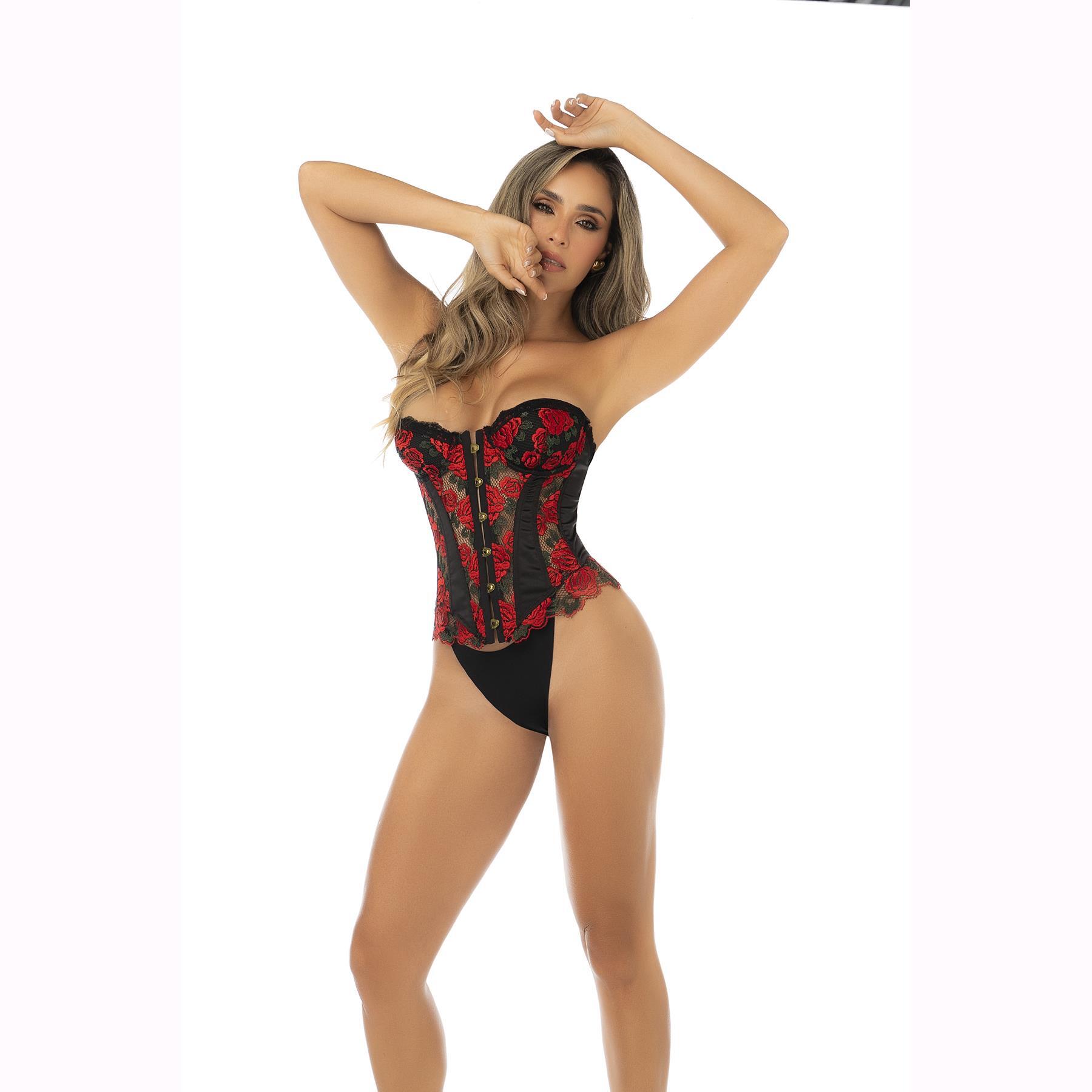 Floral Lace Corset front