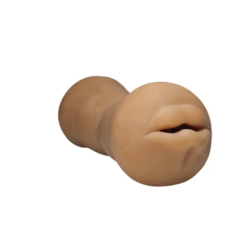Take Me Your Way Double Ended Stroker - Mouth Side - Tan