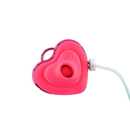 Adam & Eve Hearts-A-Flutter Tapping And Sucking Vibrator - Charger shot