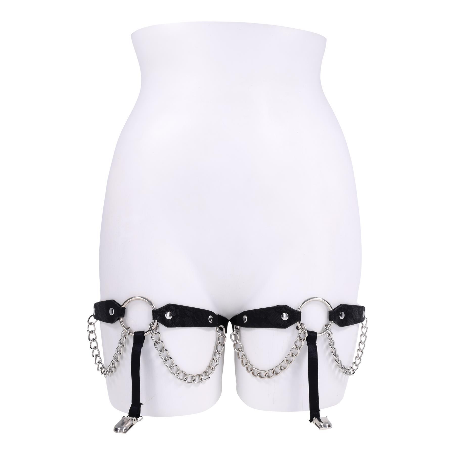 Chain Lace Garters view 1