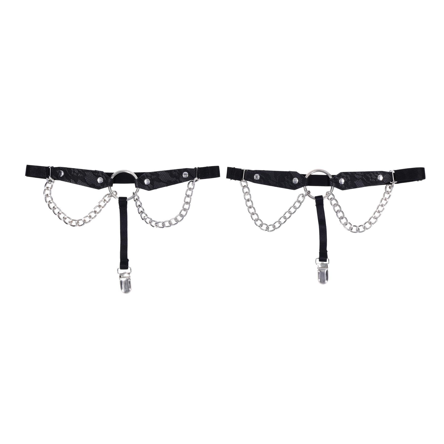 Chain Lace Garters view 2