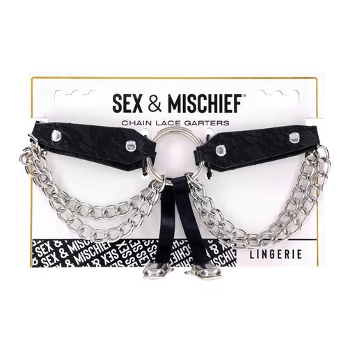 Chain Lace Garters view 6