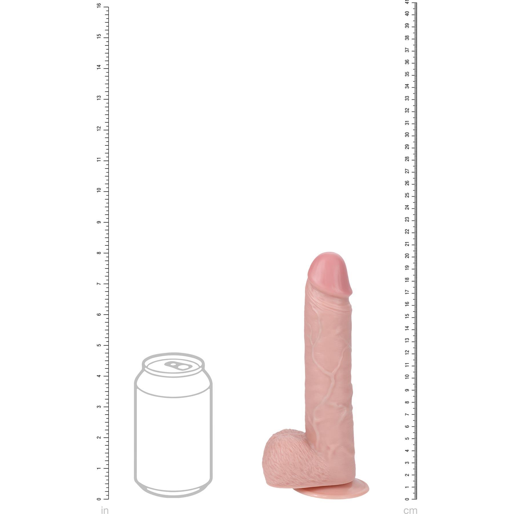 RealRock 8 Inch Thrusting Dildo color white view 3