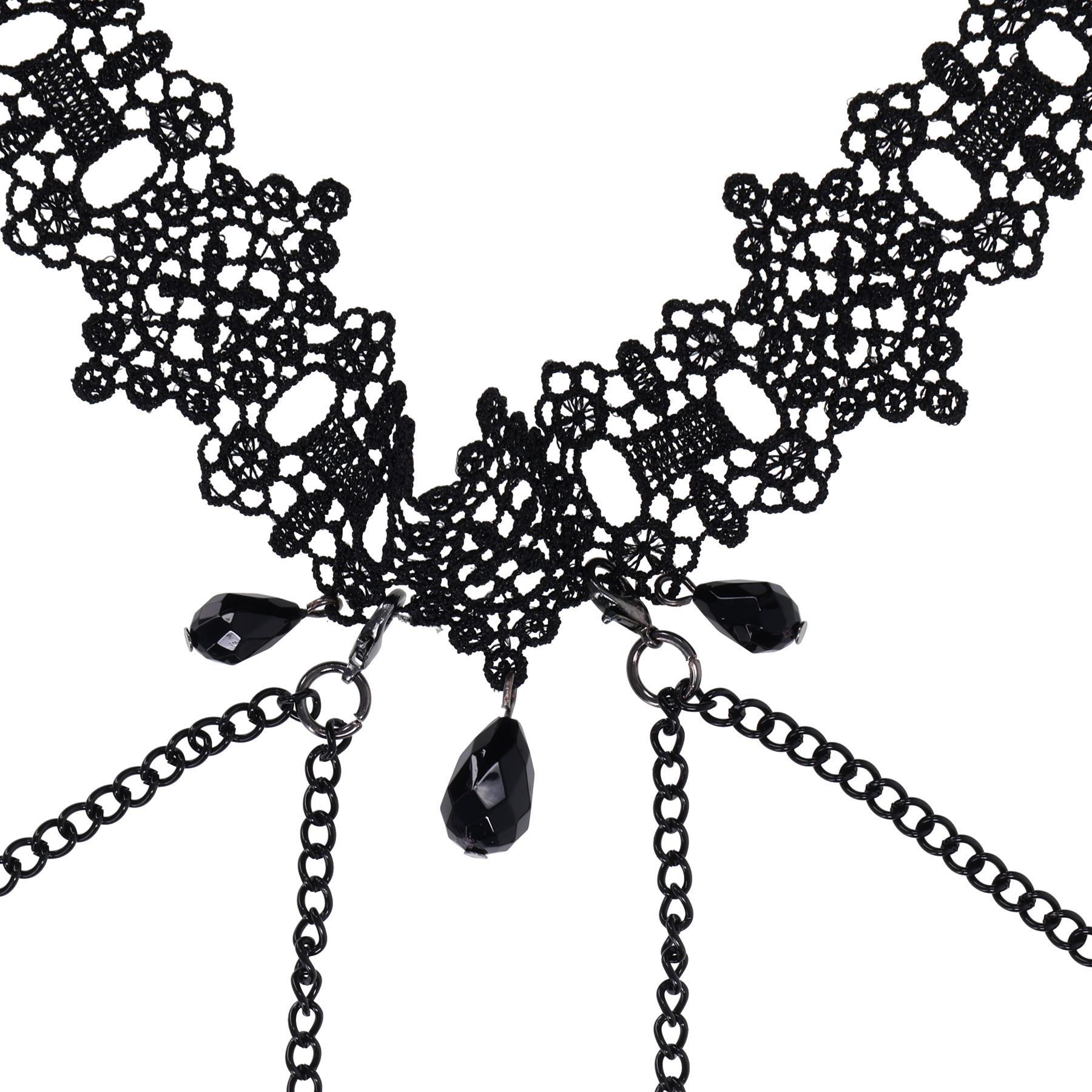Lace Collar With Nipple Ties view 4