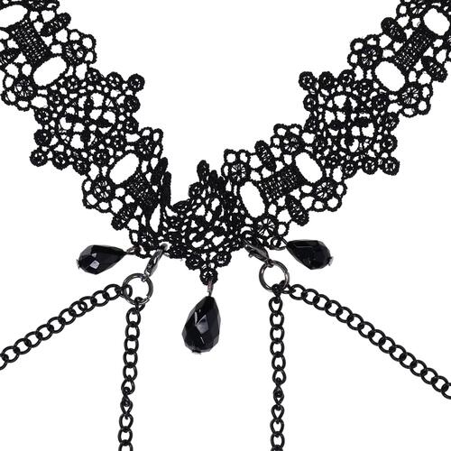 Lace Collar With Nipple Ties view 4