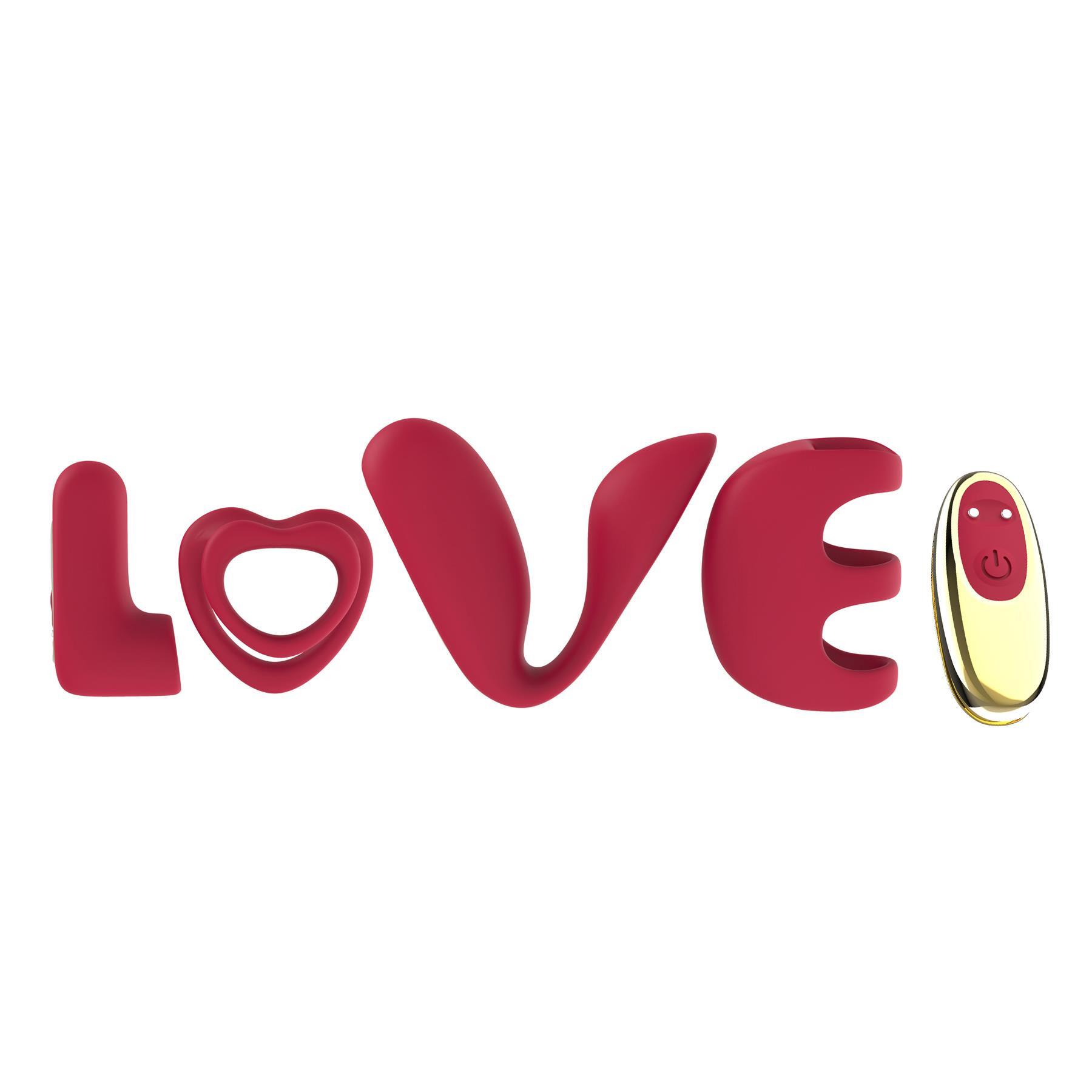Adam & Eve L-O-V-E Interchangeable Vibrator Collection - Bullet and Sleeves