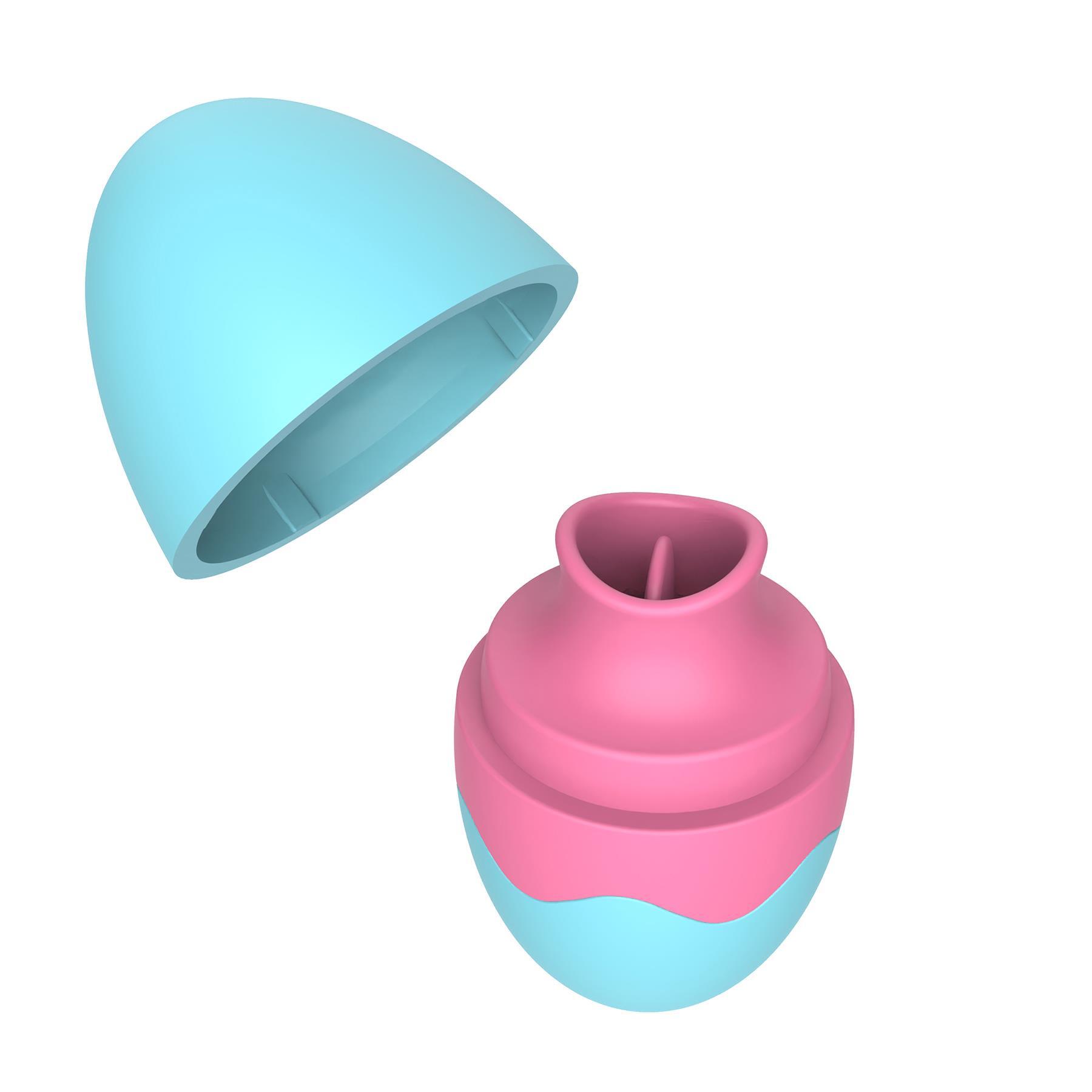 Lil' Lickin' Robin Egg Vibrator - Product Shot with Cap Off