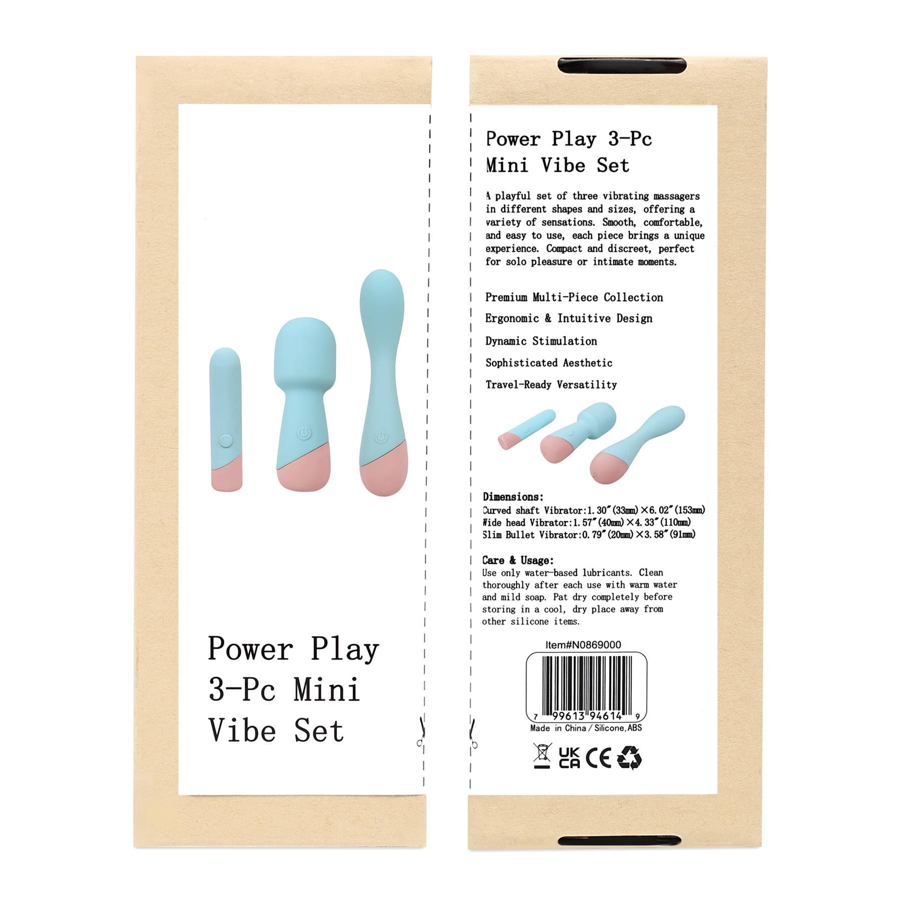 Power Play 3-Piece Mini Vibe Set - Packaging Shot