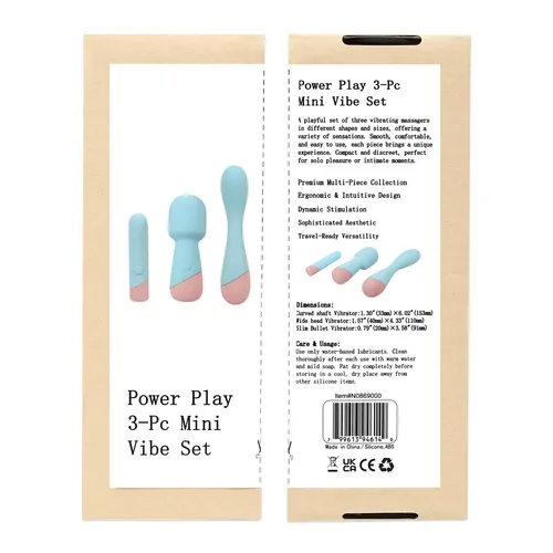 Power Play 3-Piece Mini Vibe Set - Packaging Shot