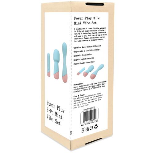 Power Play 3-Piece Mini Vibe Set - Packaging Shot