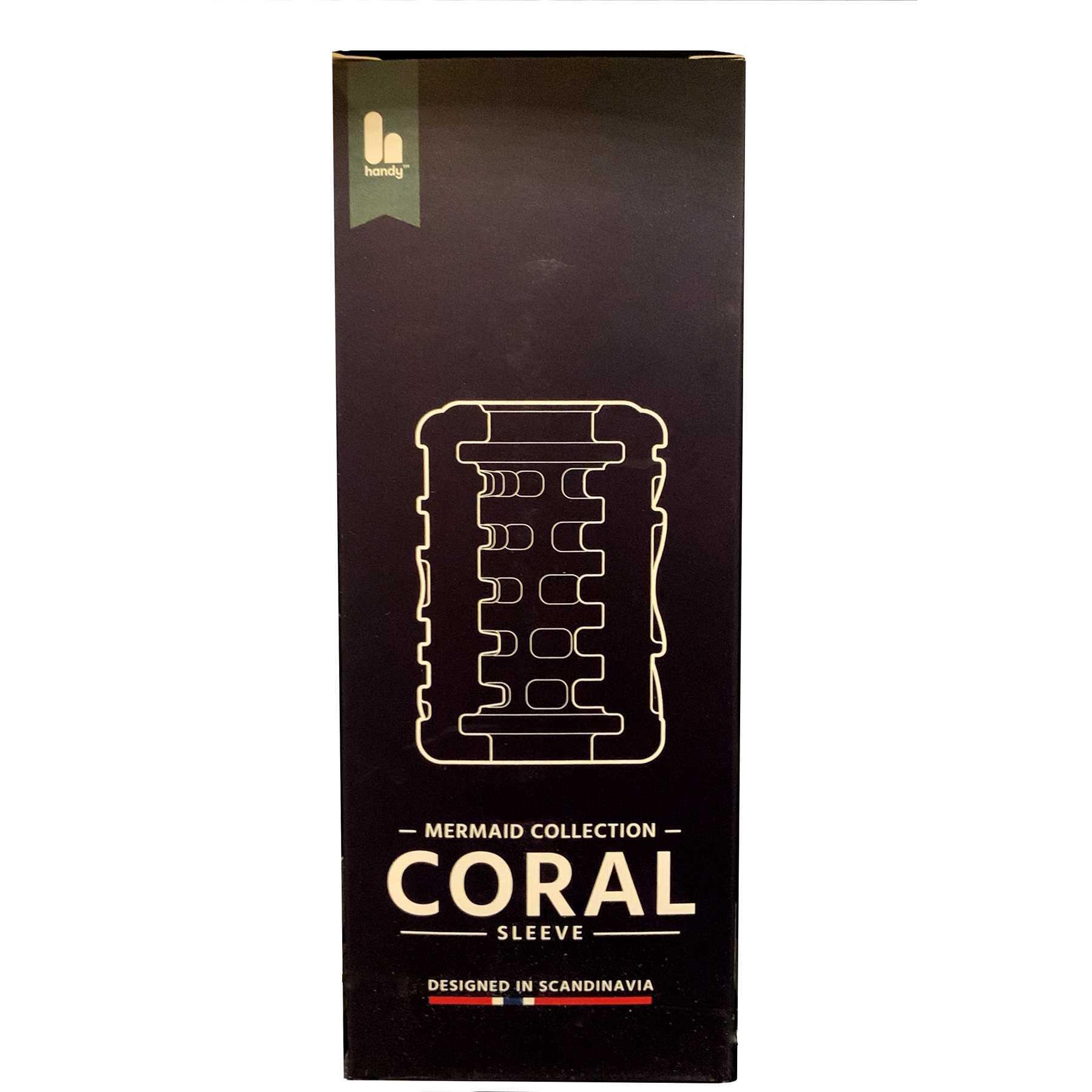 The Handy Coral Sleeve packaging
