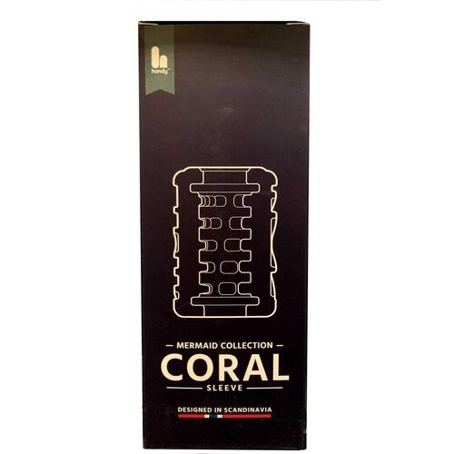 The Handy Coral Sleeve packaging