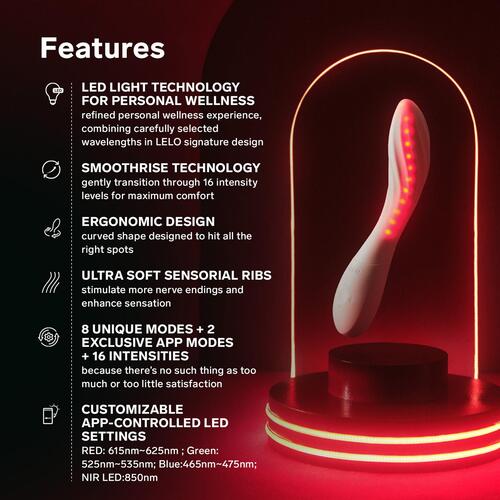 Lelo Mona Spectra Red Light Massager view 4