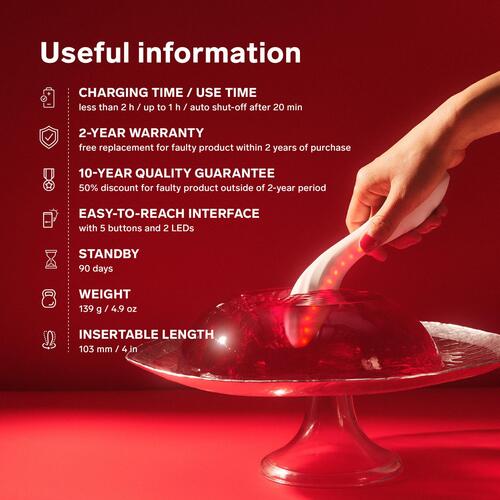 Lelo Mona Spectra Red Light Massager view 5