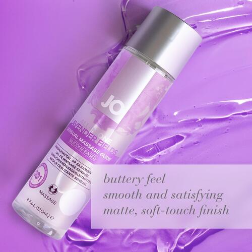 JO All-In-One Sensual Massage Glide Lavender Fields 4
