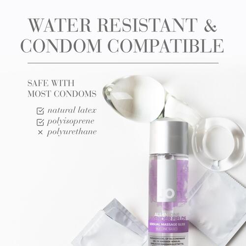JO All-In-One Sensual Massage Glide Lavender Fields 3