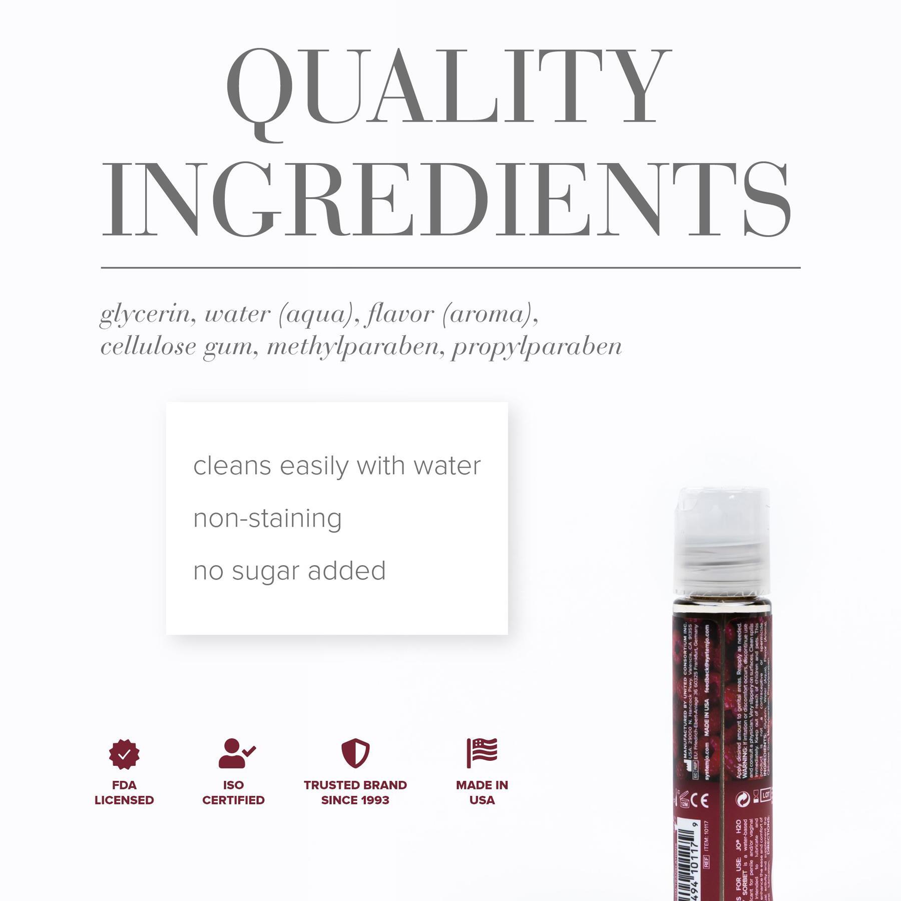 JO H2O Flavored Lubricant 25