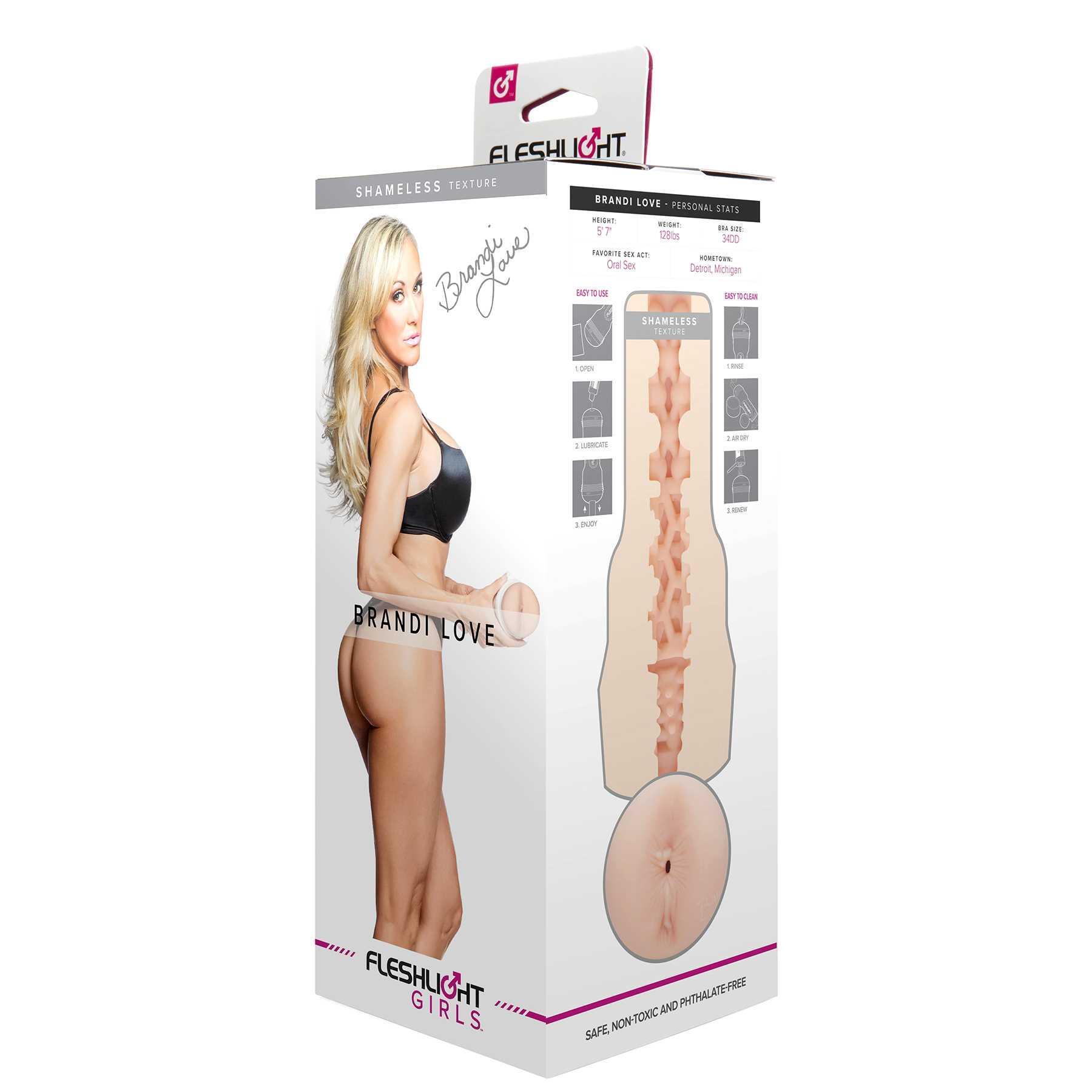ght Girls Brandi Love Vagina masturbator packaging side view