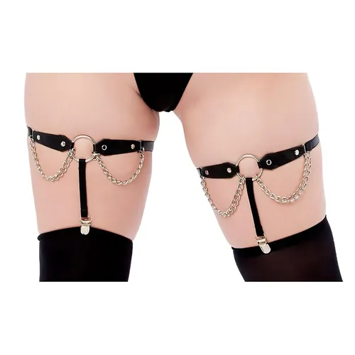 in Lace Garters on model view 4