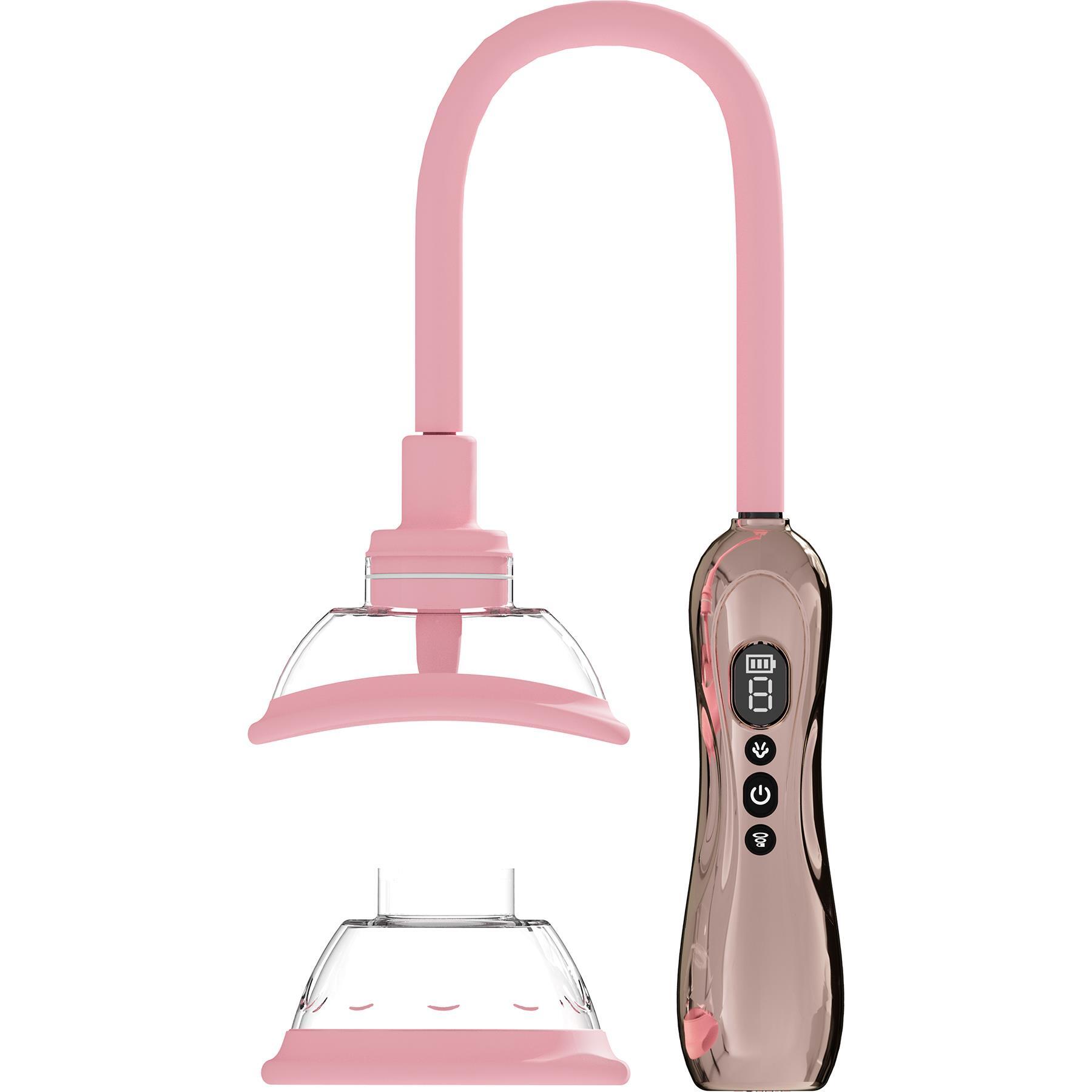 Pumped Automatic Licking Vulva & Breast Pump main image color rose gold