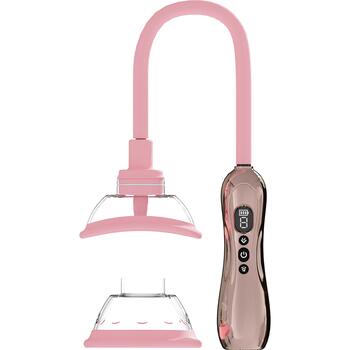 Pumped Automatic Licking Vulva & Breast Pump main image color rose gold