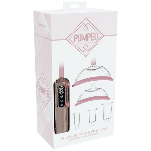Pumped Automatic Vulva & Breast Pump color rose gold package
